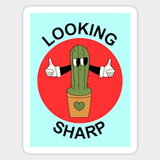 Looking Sharp | Cactus Pun Magnet